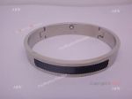 Mont Blanc Bangle -Black & Stainless Steel -Replica Jewelry
